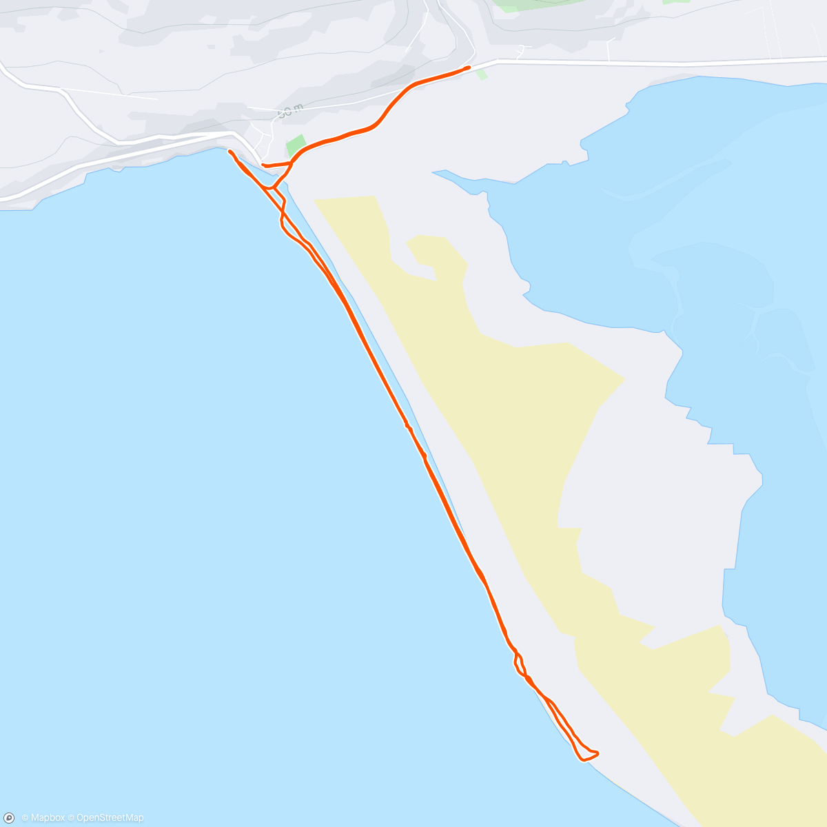 Map of the activity, Bonus beach miles