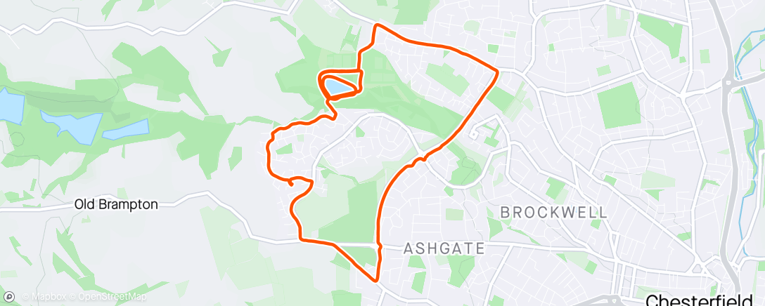 Map of the activity, Hill reps 5 + 1 (watch malfunction / user error) 😬