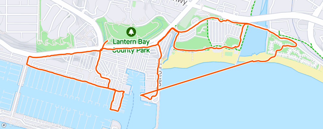Map of the activity, Walk around Dana Point