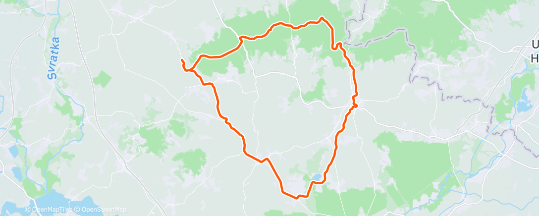 Map of the activity, Festive 500 ✅