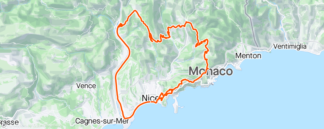 Map of the activity, Paris Nice stage 8