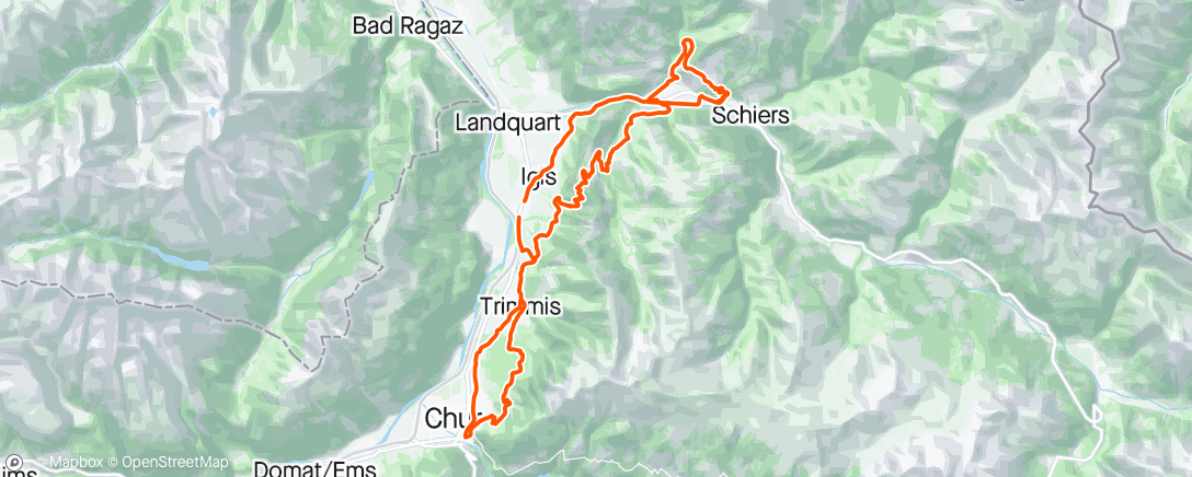 Mappa dell'attività Ochtendrit op mountainbike