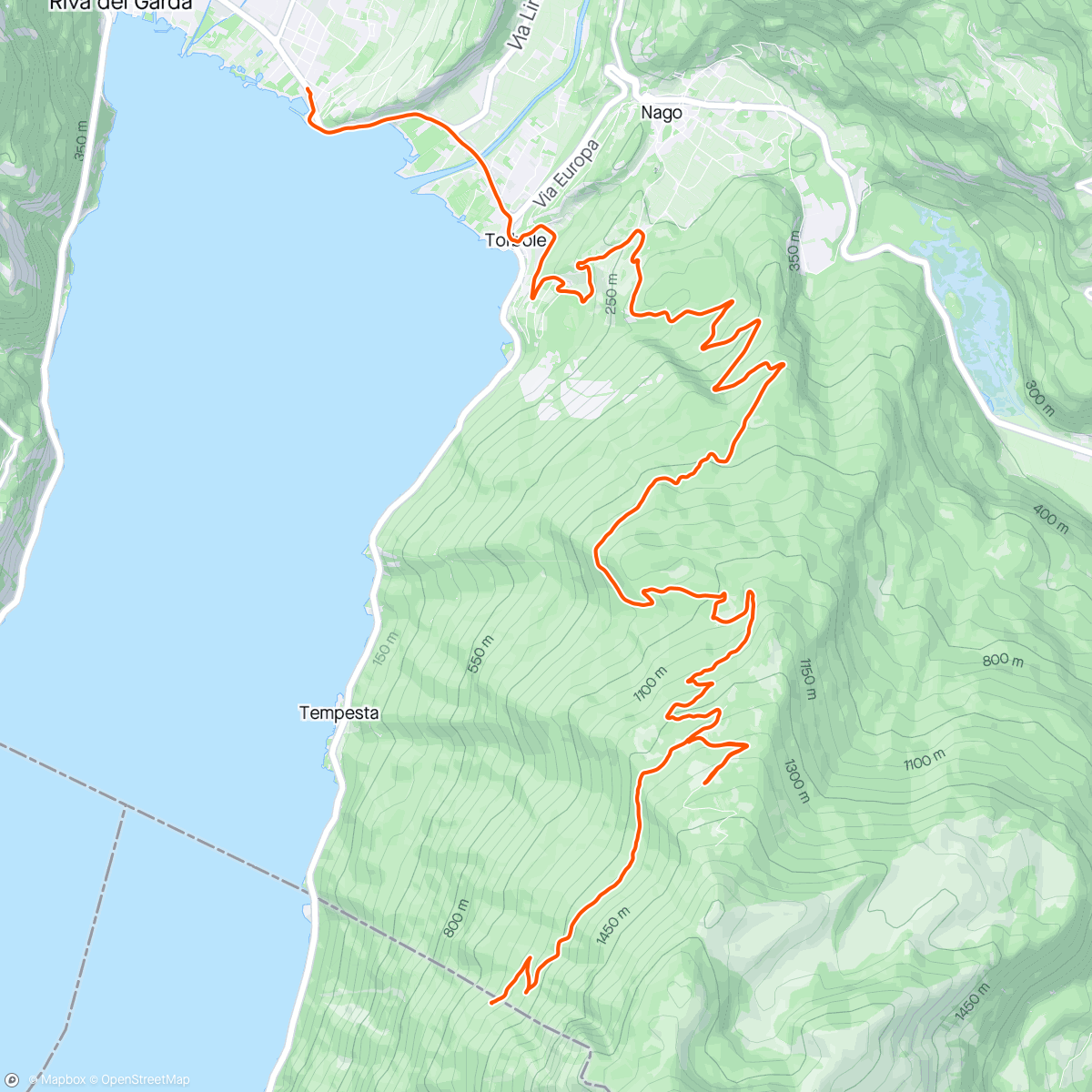 Map of the activity, Altissimo climb - mit dem Enduro überhaupt nicht souverän 🙈