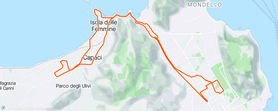 Map of the activity, Giretto strada