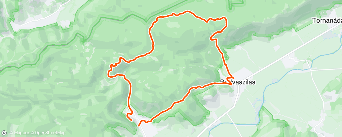 Map of the activity, Morning Trail Run