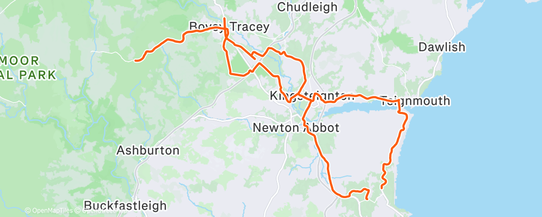 Map of the activity, Morning Ride