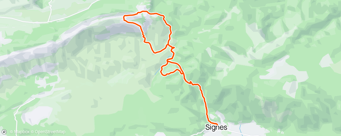 Map of the activity, Trail en mode ultra.