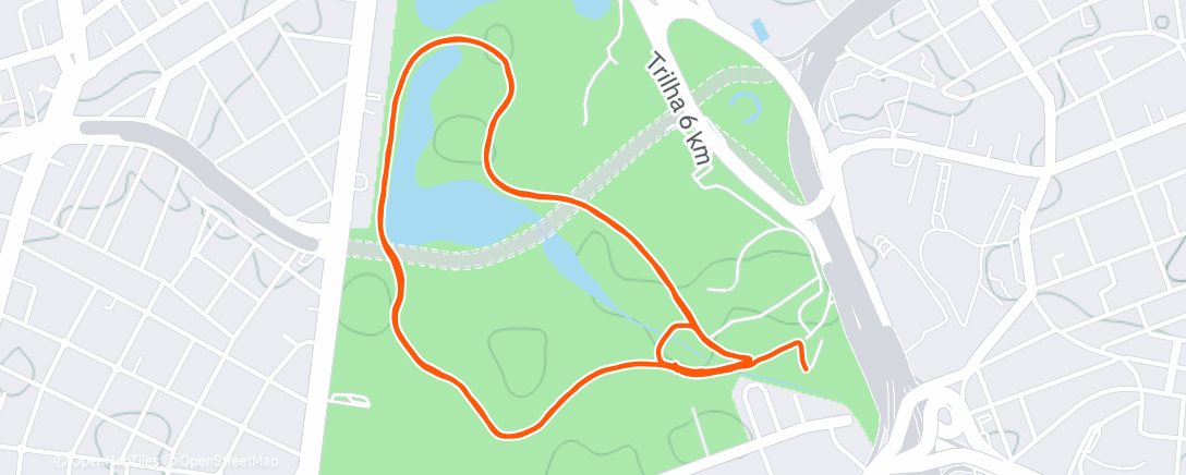 Map of the activity, Corrida matinal