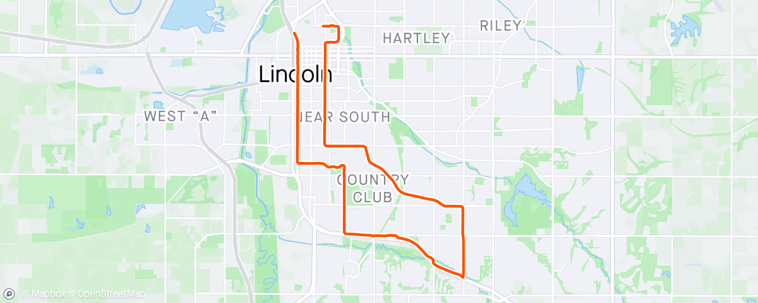 「Lincoln Half Marathon」活動的地圖