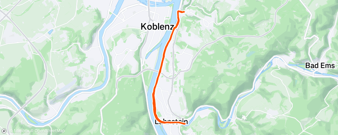 Map of the activity, Schöner Regenlauf