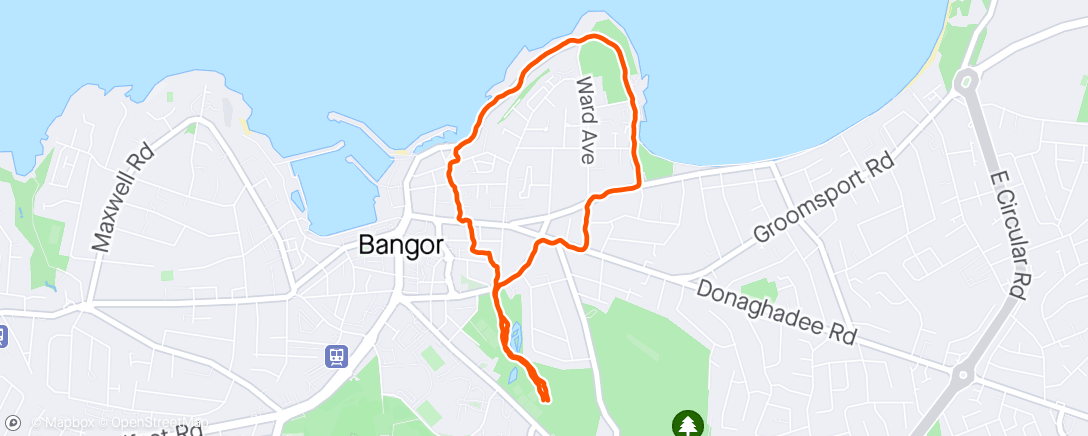 Map of the activity, Jake 🐕 leg stretch
