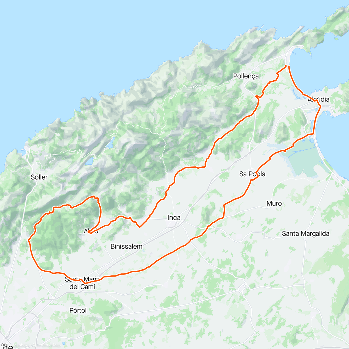 Map of the activity, A fab social group rode out from Pollença to the Orient. Absolutely stunning ride. Big thanks to Tony from Mellow Jersey for leading us out🌞🌞🌞👋