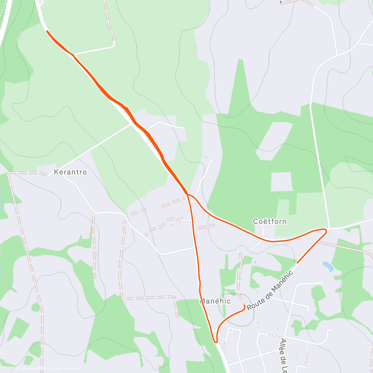 Map of the activity, Efforts avec le frero 🔥