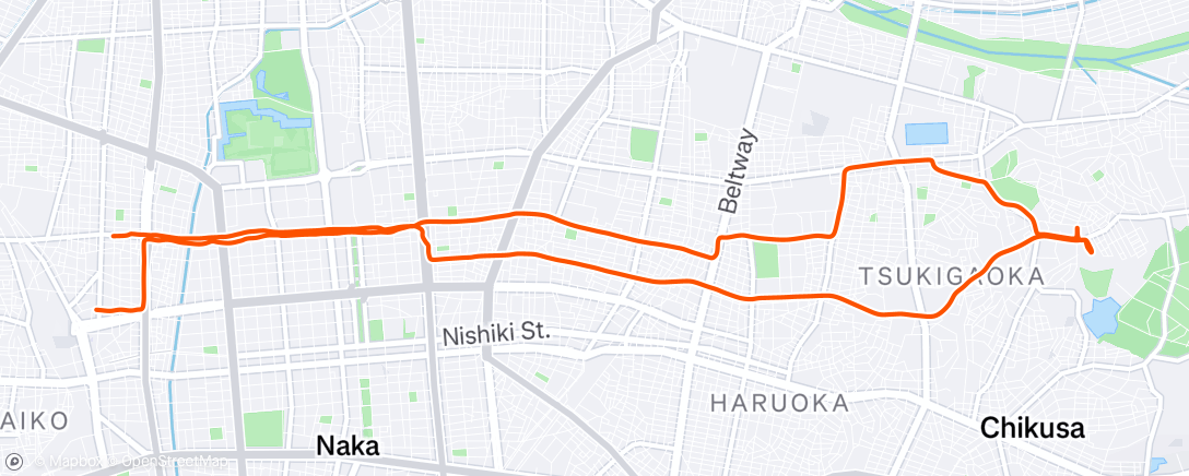 Map of the activity, Morning Ride