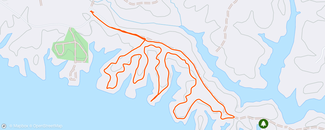 Map of the activity, Lunch Walk