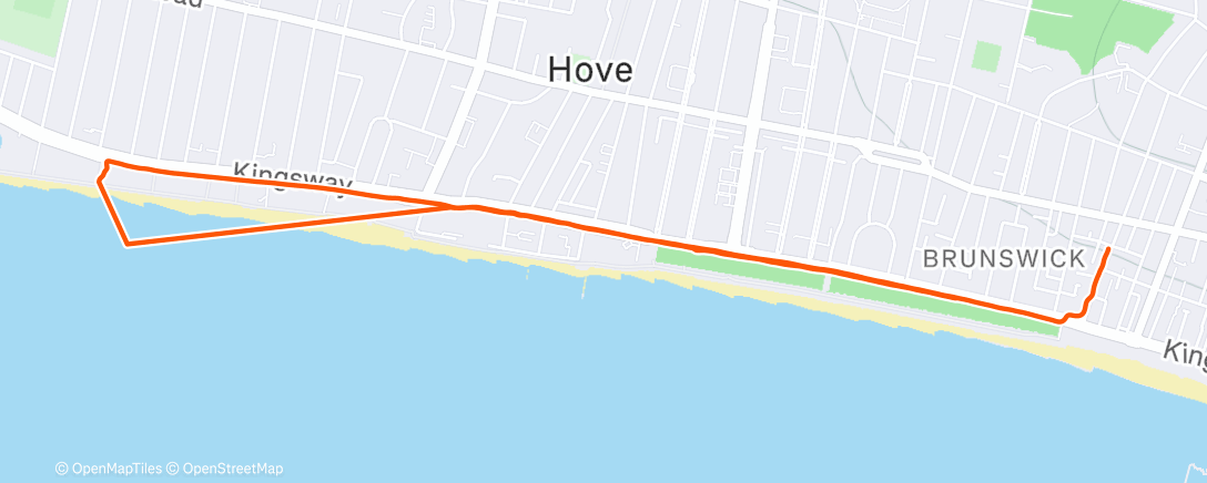 Map of the activity, Lunch Run