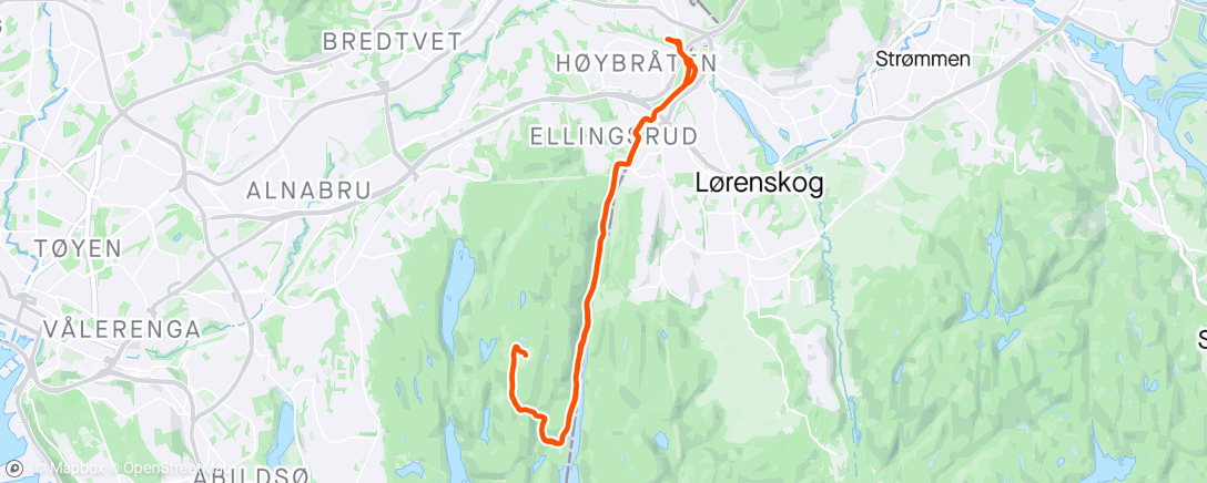 Map of the activity, Første tur på laaaaaaang tid.
