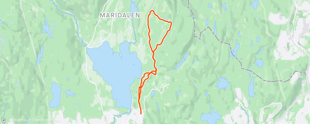 Map of the activity, Jernbanestien og barlindåsen stikryss