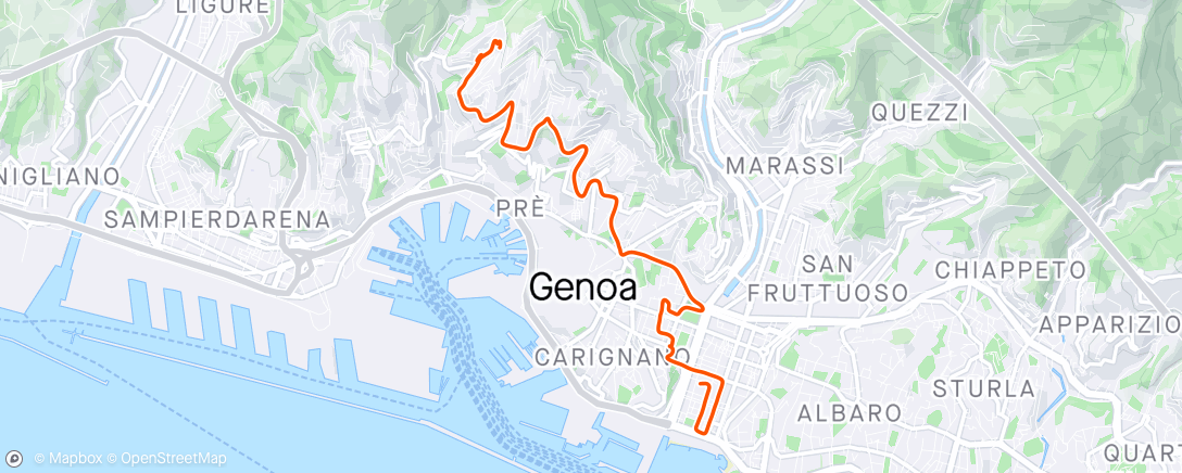 Map of the activity, Percorso Genova