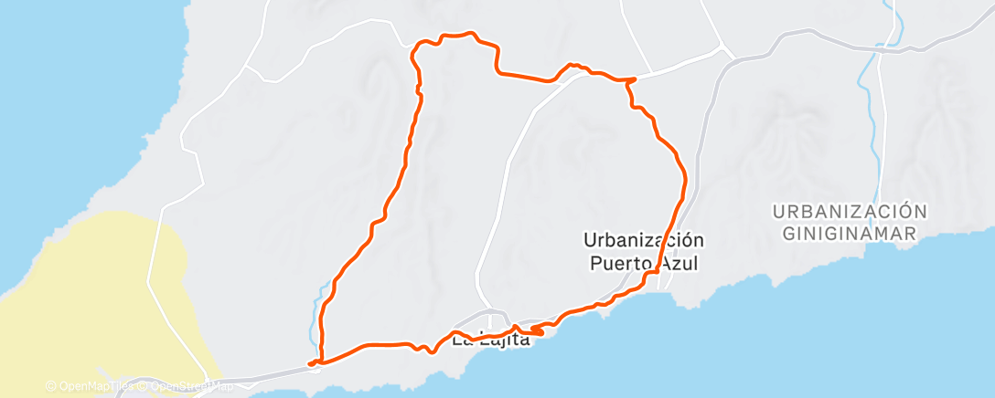 Карта физической активности (Mountainbike-Fahrt am Nachmittag)