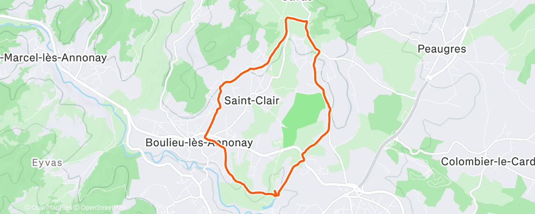 Map of the activity, [S04E197] Course à pied dans l'après-midi