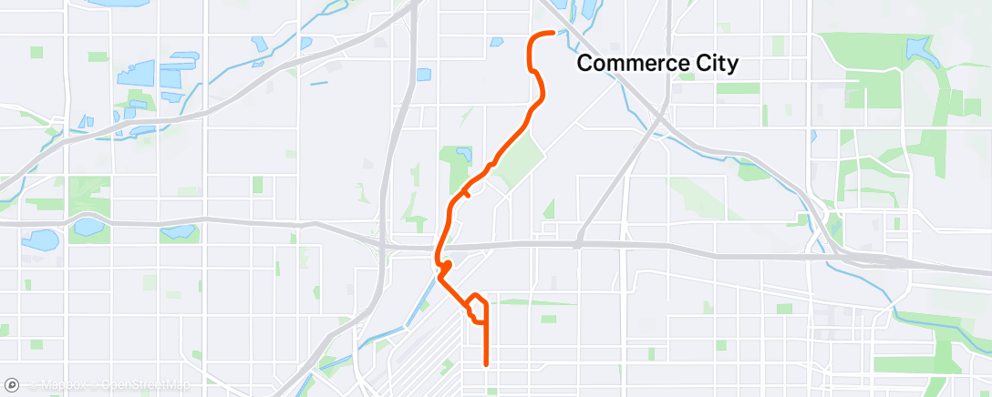 Map of the activity, Afternoon Ride