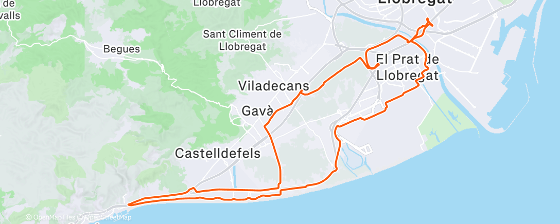 Map of the activity, Morning Ride