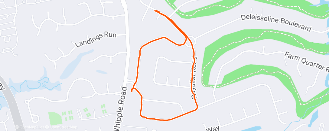 Map of the activity, Morning Walk