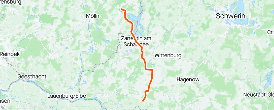 Map of the activity, Heimfahrt - 1. Lauf Zeitfahrcup in Salem RST Lübeck