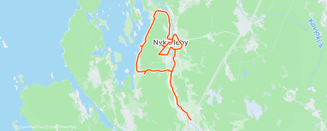 Map of the activity, Morning Gravel Ride