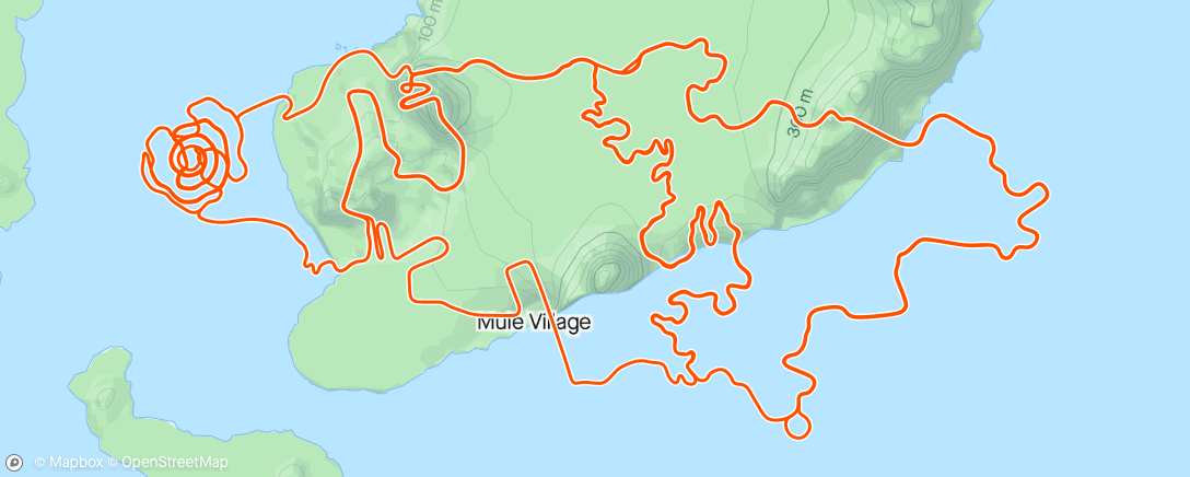 Map of the activity, Zwift - Marte Berg Edseth's Meetup on Big Foot Hills in Watopia