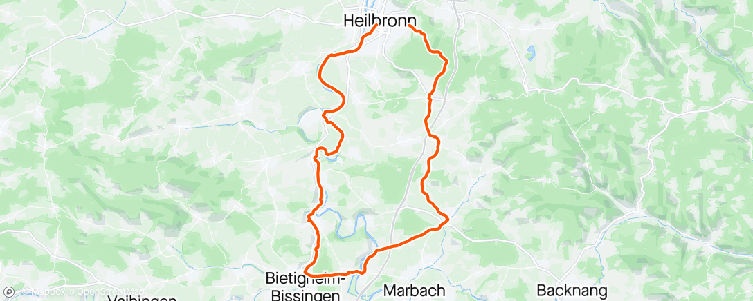 Kaart van de activiteit “Mittagsradfahrt”