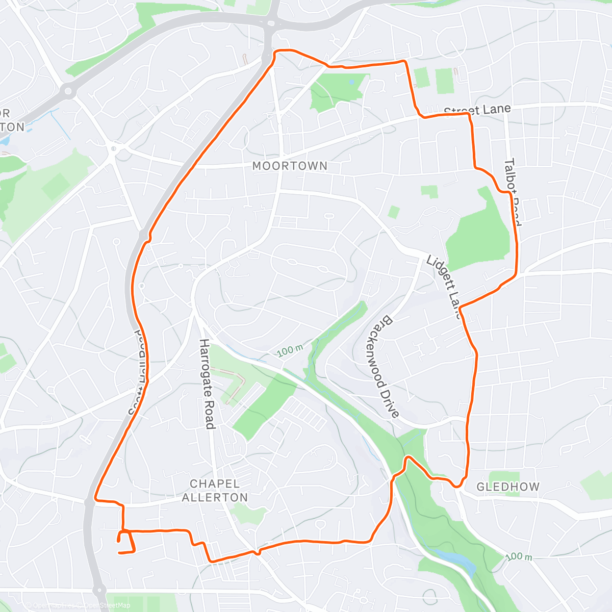 Карта физической активности (Final run of 2025 I reckon.)