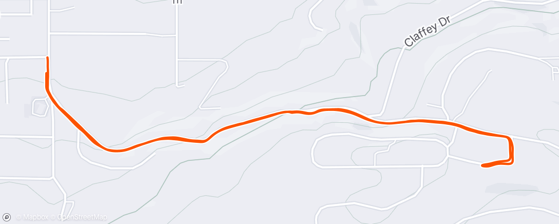 Map of the activity, Morning Run