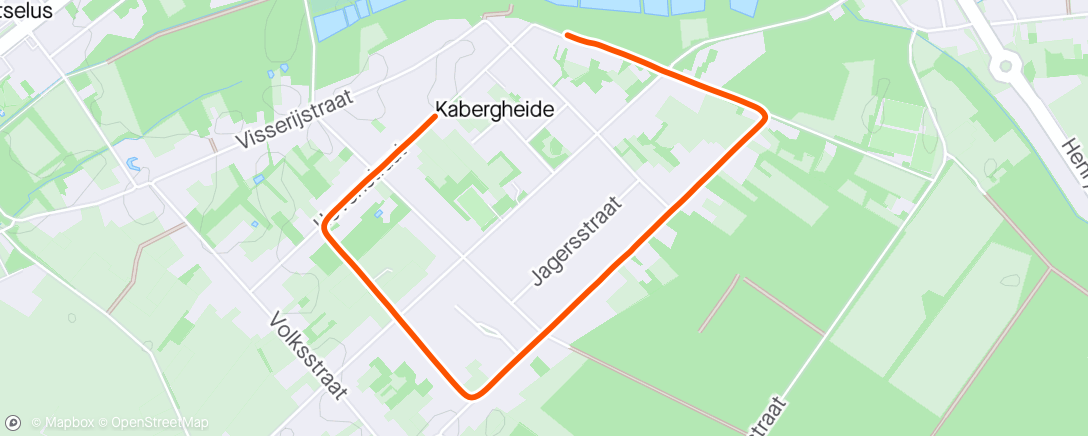 Map of the activity, Namiddagwandeling