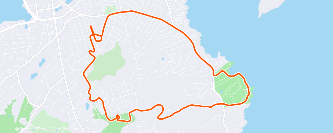 Map of the activity, Morning Run