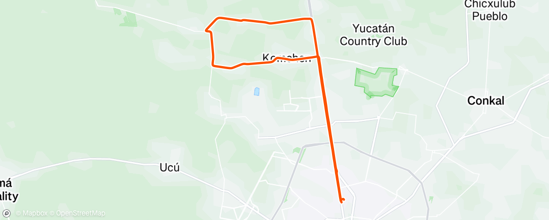 Mapa da atividade, Vuelta ciclista por la mañana