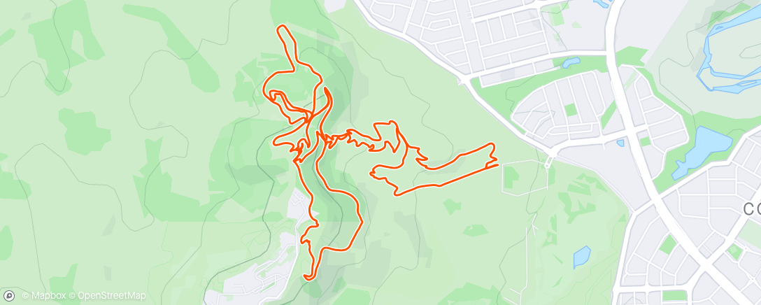 Mappa dell'attività Morning Mountain Bike Ride