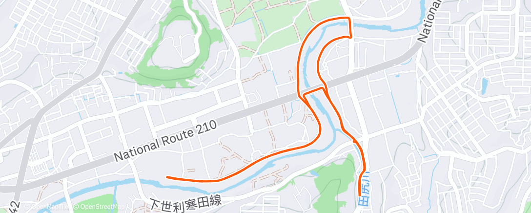 Карта физической активности (朝のランニング)