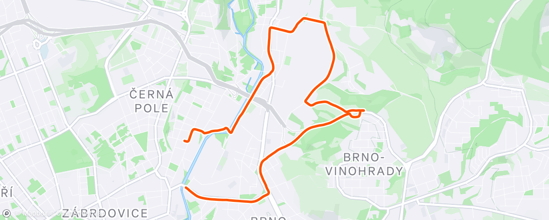 Map of the activity, bike