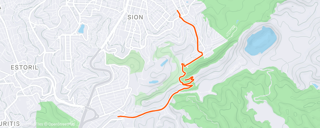 Карта физической активности (1h30 Z2 Subidas)