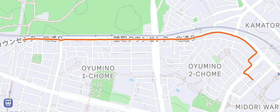 Map of the activity, 朝のランニング