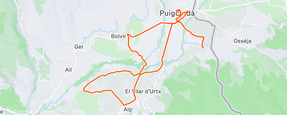 Map of the activity, Morning Ride