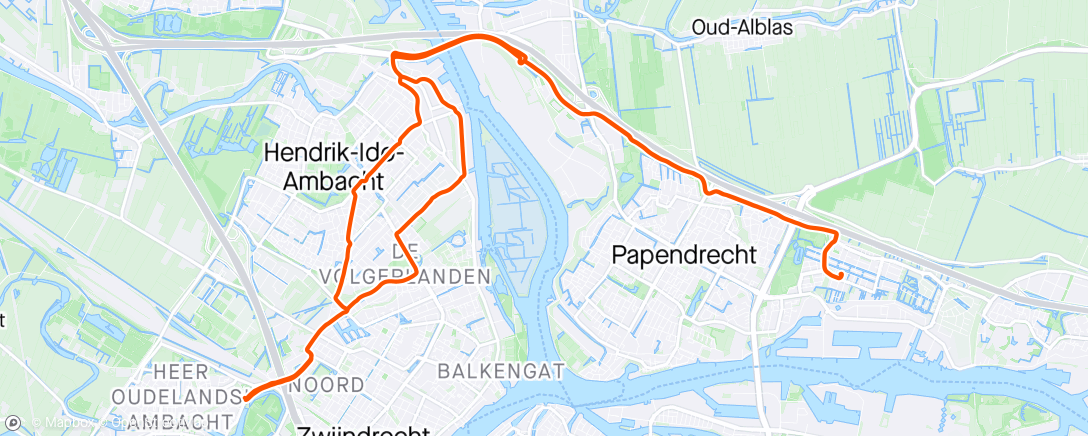 Map of the activity, Papendrecht