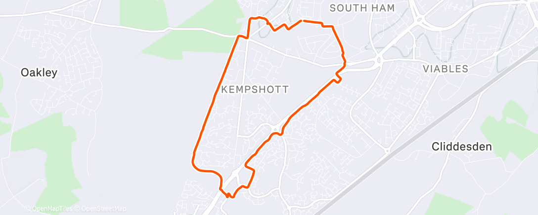 Map of the activity, Christmas Eve Run 🎄