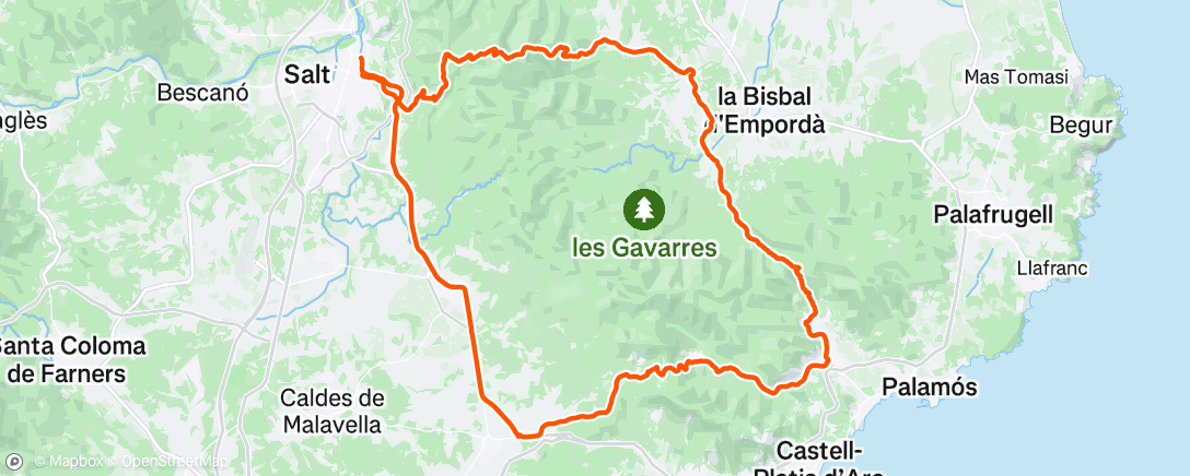 Map of the activity, Morning Ride