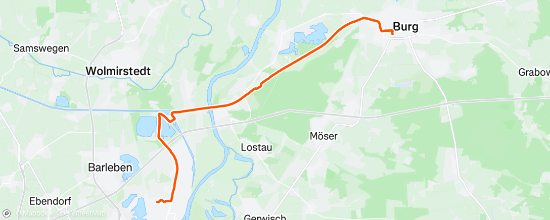 Map of the activity, Radfahrt am Nachmittag