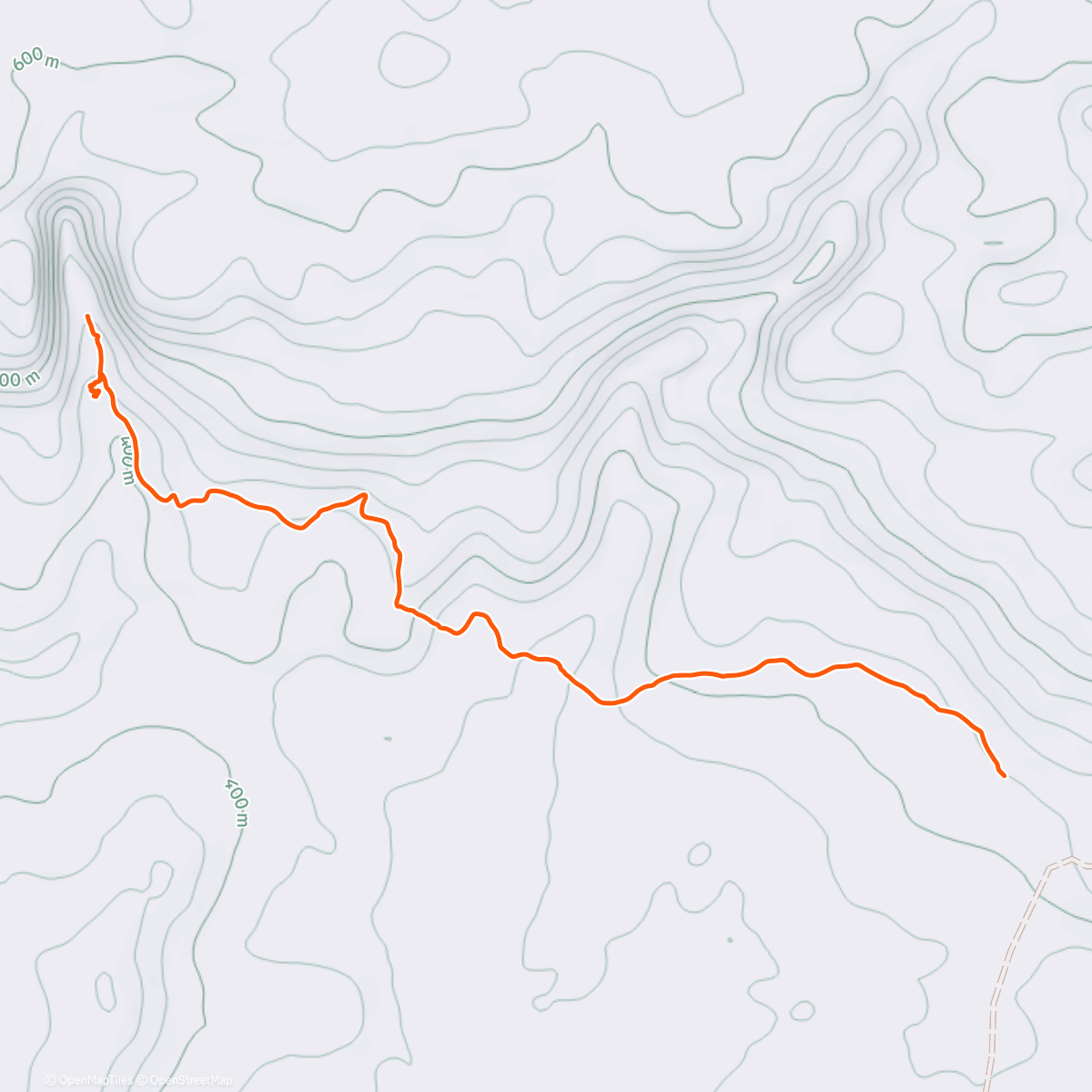 Map of the activity, Caminhada na hora do almoço