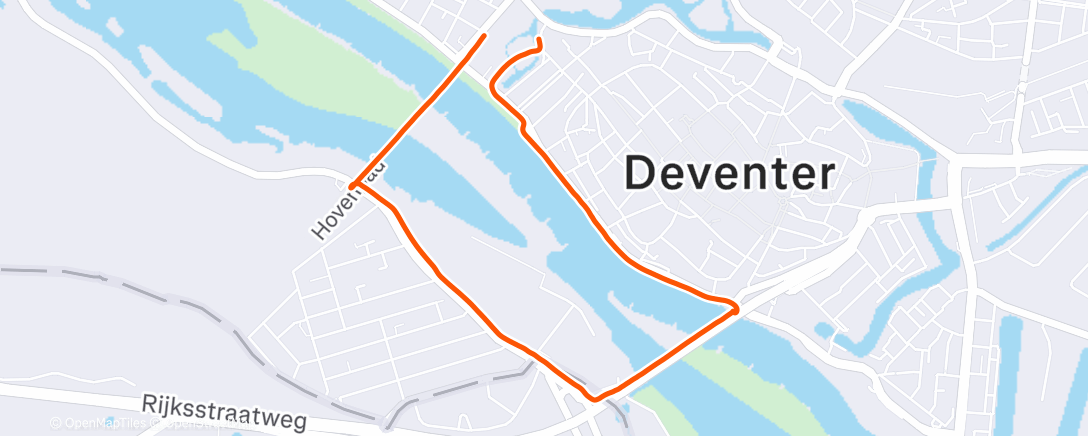 Map of the activity, Lunch Run