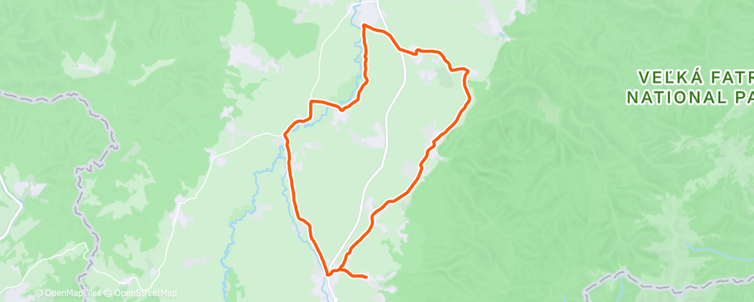 Map of the activity, Afternoon Ride